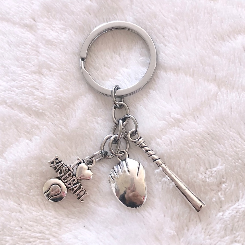 Sport Baseball Keychain New
